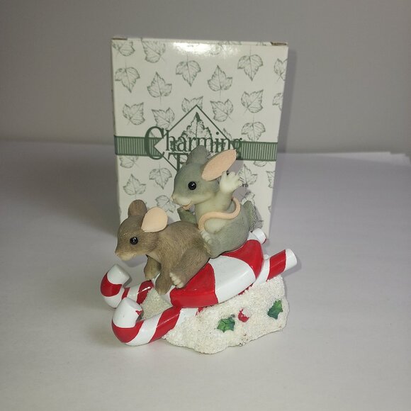 Fitz and Floyd charming Tails Cany Cane Stocking holder. - Picture 1 of 6